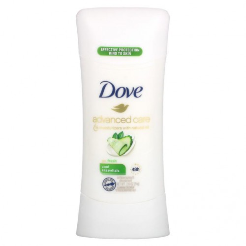 Dove, Advanced Care, 땀 억제 데오드란트, 고 프레시, 74g(2.6oz)