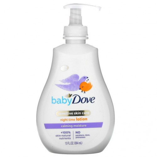 Dove, Baby Dove, 나이트 타임 로션, 카밍 모이스처, 384ml(13fl oz)