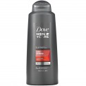 Dove, Men+Care, 2 In 1 샴푸 + 컨디셔너, 모발 강화, 603ml(20.4fl oz)