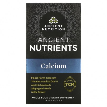 Dr. Axe / Ancient Nutrition, 칼슘, 캡슐 90정