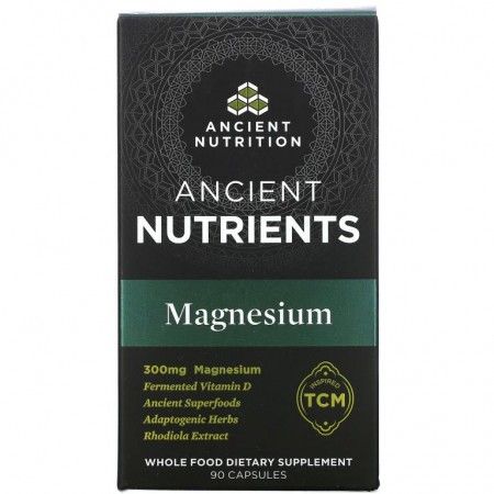 Dr. Axe / Ancient Nutrition, Ancient Nutrients, Magnesium, 100 mg, 90 Capsules