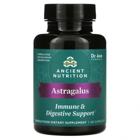 Dr. Axe / Ancient Nutrition, Astragalus, Immune & Digestive Support, 60 Capsules