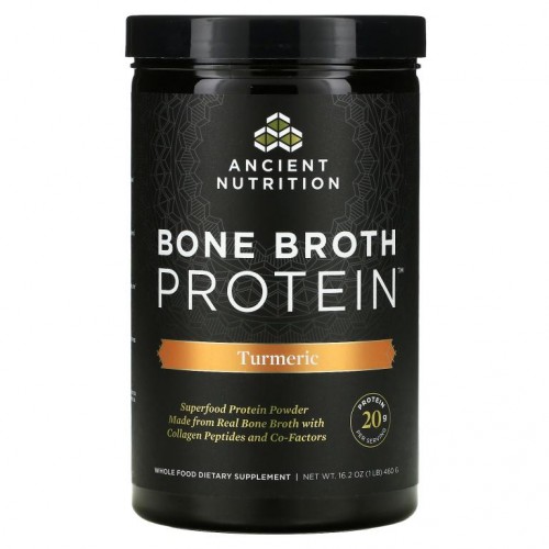 Dr. Axe / Ancient Nutrition, Bone Broth Protein, 강황, 460g(1lb)