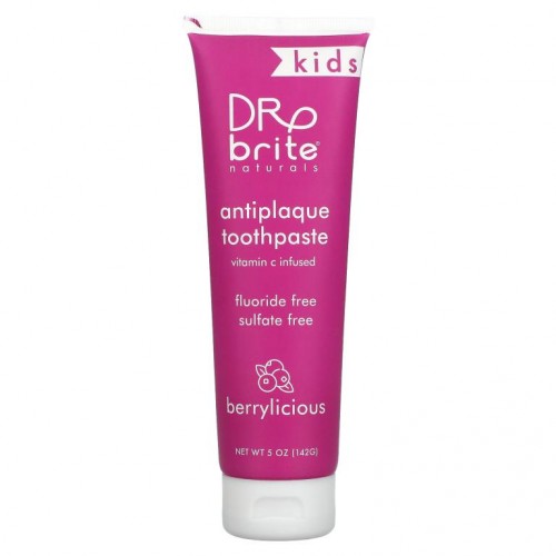 Dr. Brite, 어린이용, 안티플라그 치약, 베릴리셔스, 142g(5oz)