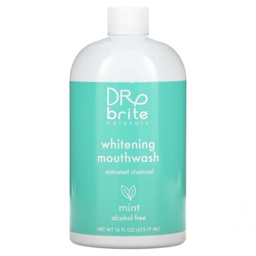 Dr. Brite, 화이트닝 구강 청결제, 알코올 무함유, 민트, 473.17ml(16fl oz)