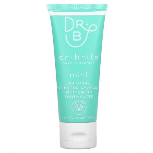 Dr. Brite, 천연 활성탄 화이트닝 치약, 민트, 56.7g(2oz)