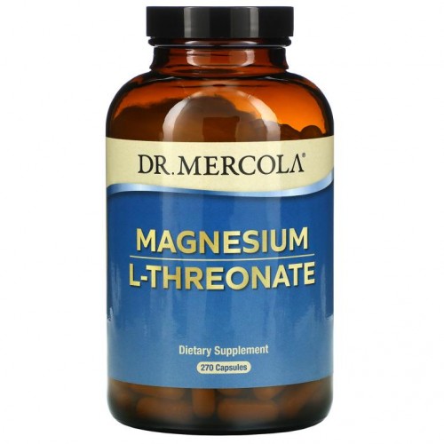 Dr. Mercola, 마그네슘-L-트레오네이트, 캡슐 270정