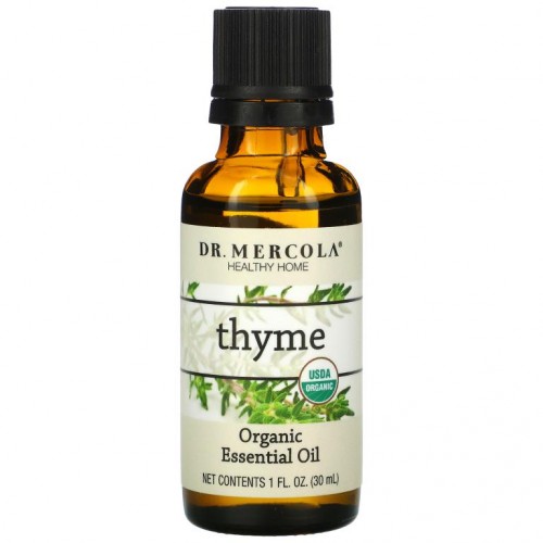 Dr. Mercola, 유기농 에센셜 오일, 타임, 30ml(1fl oz)