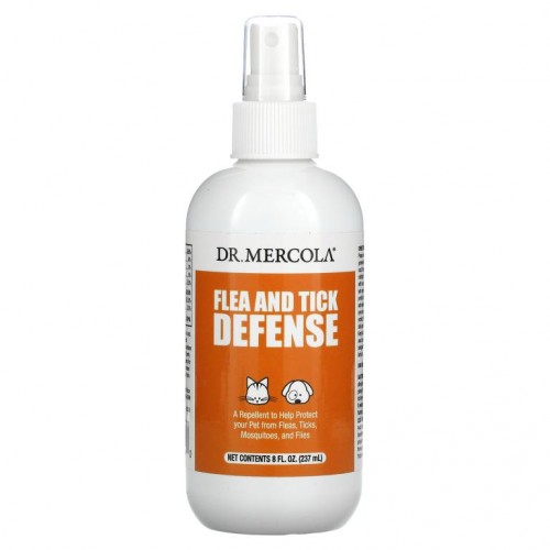 Dr. Mercola, 벼룩 및 진드기 예방, 개 및 고양이용, 8 oz (237 ml)