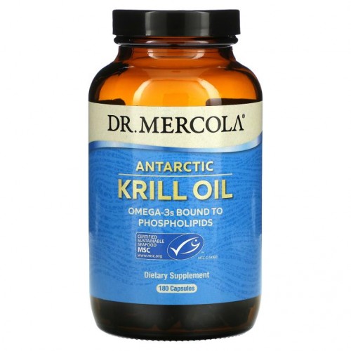 Dr. Mercola, 남극 크릴 오일, 캡슐 180정