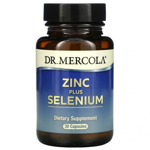 Dr. Mercola, 아연 플러스 셀레늄, 캡슐 30정