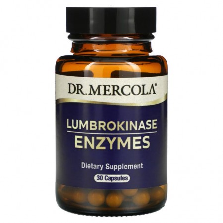 Dr. Mercola, 룸브로키나제 효소, 캡슐 30정