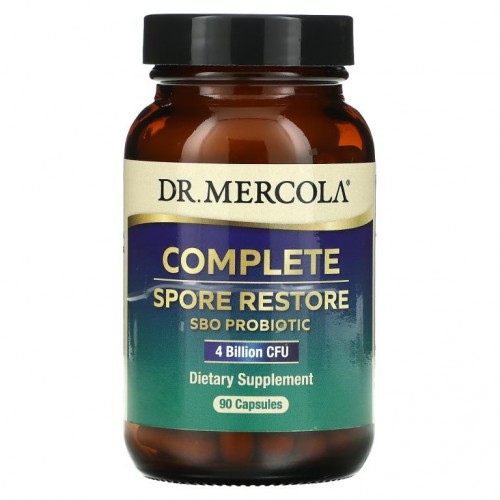 Dr. Mercola, 컴플리트 스포어 리스토어, 40억CFU, 90캡슐