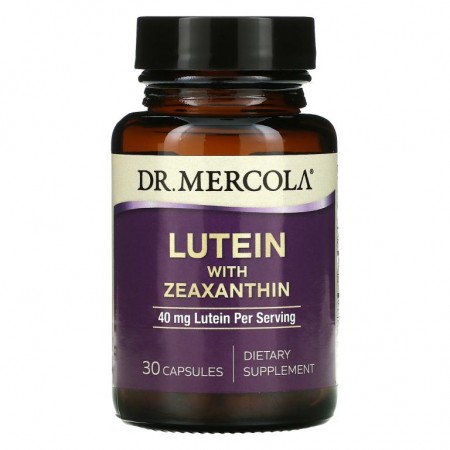 Dr. Mercola, 루테인 및 제아잔틴, 40mg, 캡슐 30정