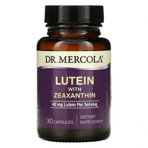 Dr. Mercola, 루테인 및 제아잔틴, 40mg, 캡슐 30정