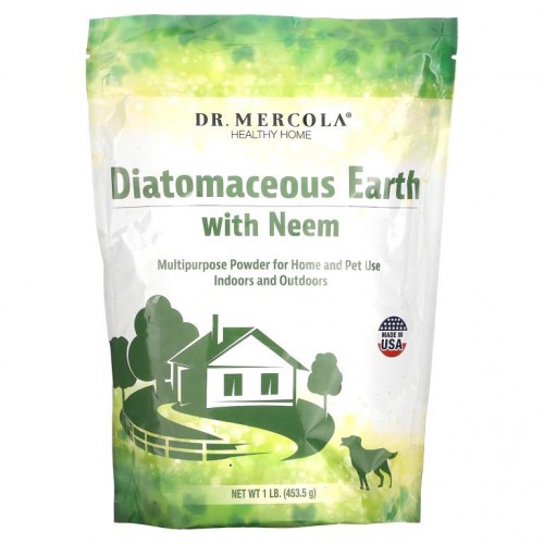 Dr. Mercola, 인도 멀구슬나무가 함유된 규조토, 453.5g(1lb)