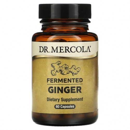 Dr. Mercola, 발효 생강, 캡슐 60정