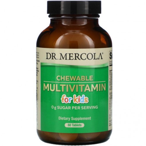 Dr. Mercola, 어린이용 츄어블 종합 비타민, 60 정