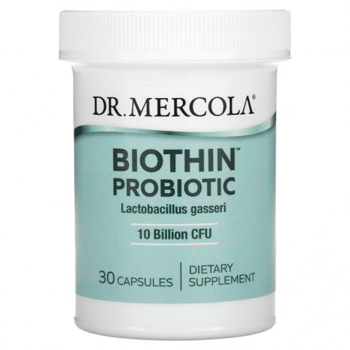 Dr. Mercola, Biothin 프로바이오틱, 락토바실러스 가세리, 100억CFU, 캡슐 30정