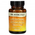 Dr. Mercola, 리포좀 비타민 D3, 10,000 IU, 30 캡슐