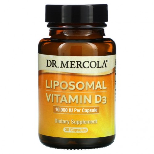 Dr. Mercola, 리포좀 비타민 D3, 10,000 IU, 30 캡슐