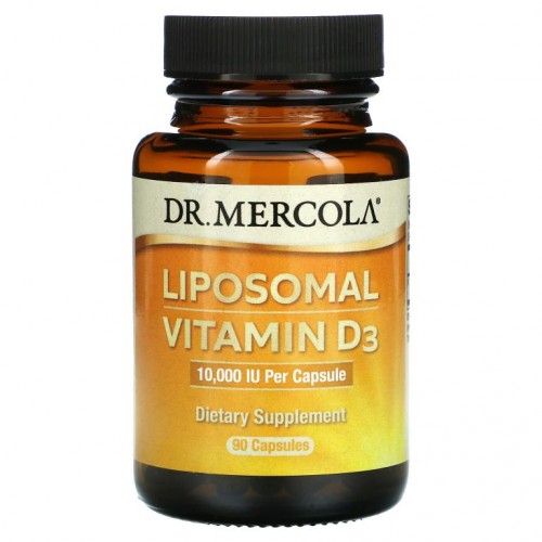 Dr. Mercola, 리포소말 비타민 D3, 10,000 IU, 캡슐 90개