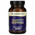 Dr. Mercola, Enzymes, 풀 스펙트럼, 캡슐 90정