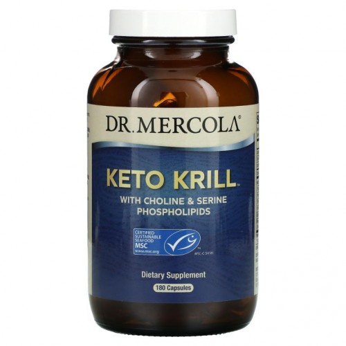 Dr. Mercola, 콜린 및 세린인지질이 함유된 케토 크릴, 캡슐 180개