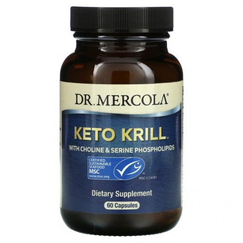 Dr. Mercola, 케토 크릴 콜린 및 세린 인지질 포함, 캡슐 60개입