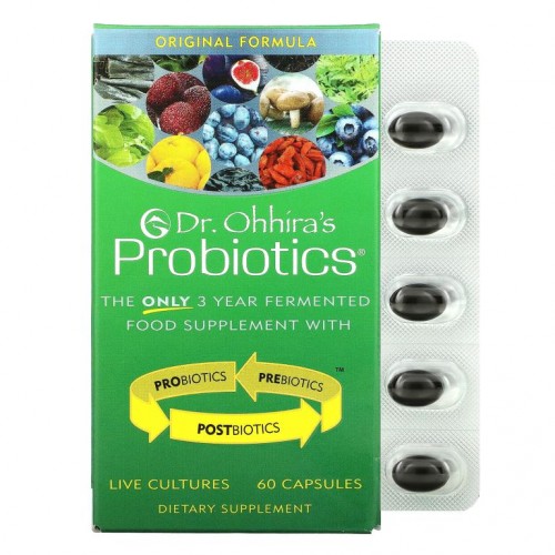 Dr. Ohhira's, Probiotics, 오리지널 포뮬라, 캡슐 60정