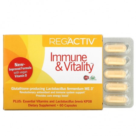 Dr. Ohhira's, Reg'Activ, Immune & Vitality, 캡슐 60정