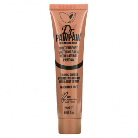 Dr. PAWPAW, Multipurpose Soothing Balm with Natural PawPaw, Rich Mocha, 0.84 fl oz (25 ml)