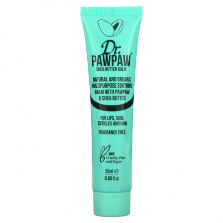 Dr. PAWPAW, 파우파우 및 시어버터가 함유된 다목적 수딩 밤, 향료 무함유, 25ml(0.85fl oz)