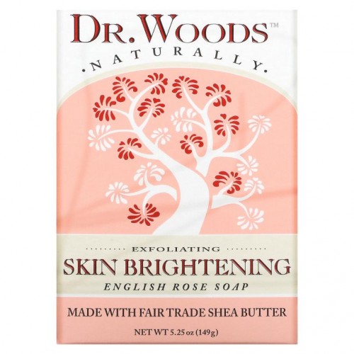 Dr. Woods, 잉글리쉬 로즈 비누, 피부 미백, 149 g(5.25 oz)