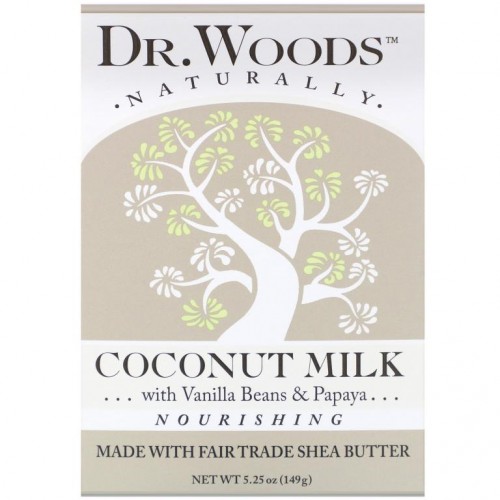 Dr. Woods, 바 비누, 코코넛 밀크, 149g(5.25oz)