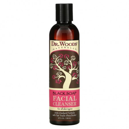 Dr. Woods, 페이셜 클렌저, 블랙 솝, 8 fl oz (236 ml)