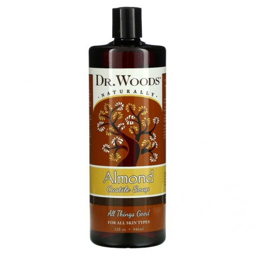 Dr. Woods, 아몬드 카스티유 비누, 32 액량 온스 (946ml)
