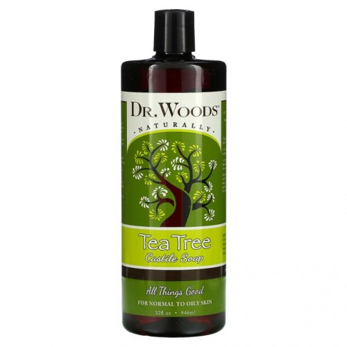Dr. Woods, 티트리 카스티야 비누, 32 fl oz(946 ㎖)