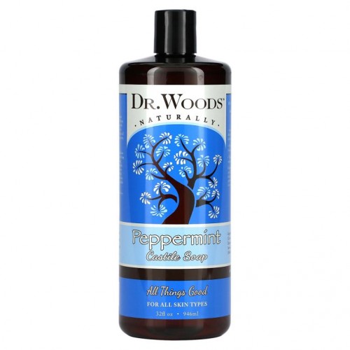 Dr. Woods, 페퍼민트 카스티야 비누, 946ml(32fl oz)