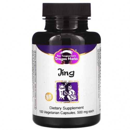 Dragon Herbs, Jing, 500mg, 베지 캡슐 100개