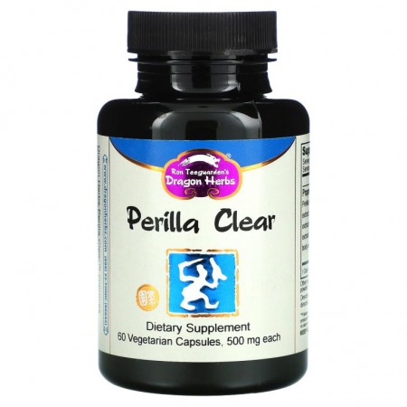 Dragon Herbs, Perilla Clear, 500mg, 베지 캡슐 60정