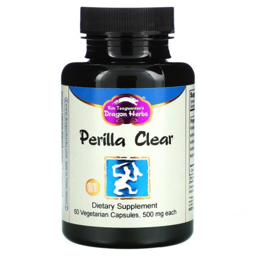 Dragon Herbs, Perilla Clear, 500mg, 베지 캡슐 60정
