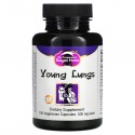 Dragon Herbs, Young Lungs, 500mg, 베지 캡슐 100정