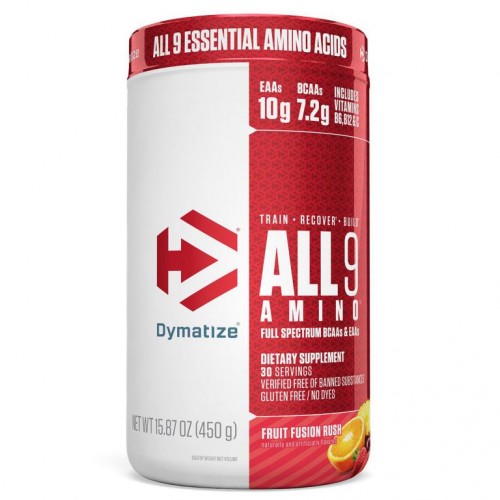 Dymatize, 올 9 아미노, 과일 혼합 러시, 15.87 (450 g)