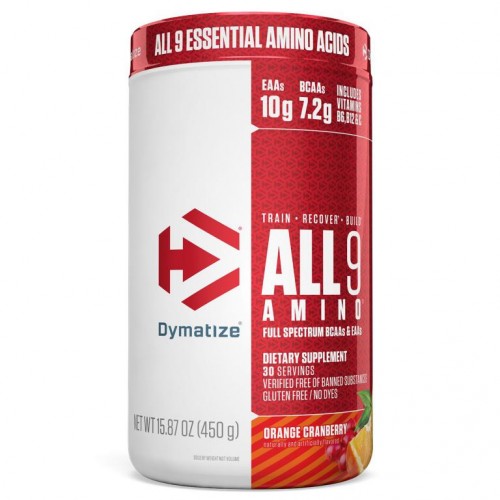 Dymatize, ALL9AMINO, 오랜지 크랜베리, 450g(15.87oz)
