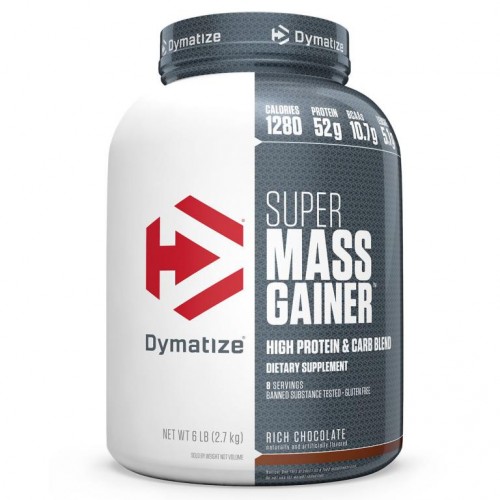 Dymatize, 슈퍼 매스 게이너 (Super Mass Gainer), 리치 초콜릿, 6 파운드 (2.7kg)