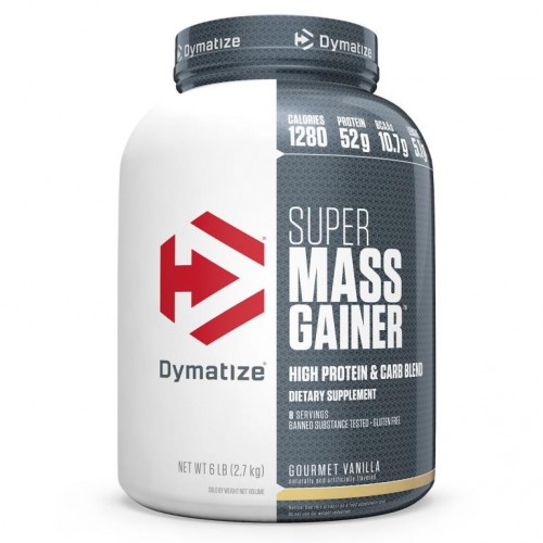 Dymatize, Super Mass Gainer, 구메 바닐라, 6 lbs (2.7 kg)