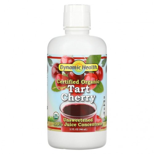 Dynamic Health Laboratories, 유기농 인증 타트체리, 즙 농축액 100%, 무가당, 946ml(32fl oz)