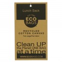 ECOBAGS, 재활용 가능한 면 캔버스 도시락 가방, 1개, 7"w x 10.5"h