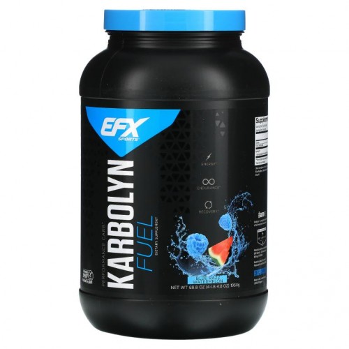 EFX Sports, Karbolyn Fuel, 블루 라즈 수박, 68.8 oz (1950 g)